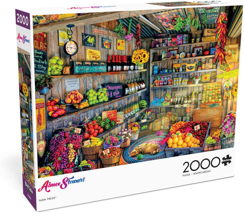 Buffalo Games Aimee Stewart Farm Fresh 2000 Piece Jigsaw Puzzle for Adults