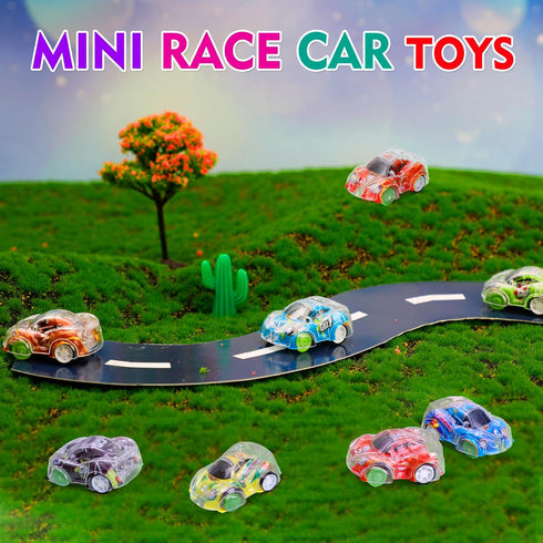 50 4-8 8-12 Worgree Pcs Mini Pull Back Cars, Small Race Car Toys Bulk Party Favors for Kids Treasure Box Toys