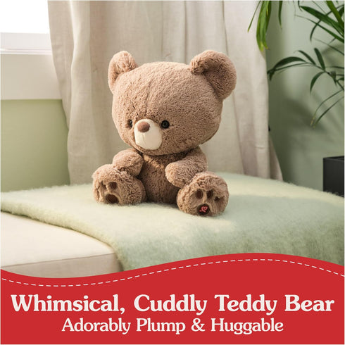 1 12 GUND Kai Teddy Bear Plush Toy, Premium Stuffed Animal for Ages and Up, Taupe