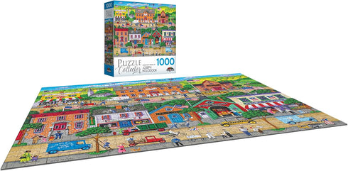 RoseArt Puzzle Collector - Hometown Heroes 1000 Piece Jigsaw Puzzle for Adults