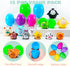 12 JOYIN Pcs Prefilled Easter Eggs with Toys, Plastic Easter Eggs with Animal Cars for Kids Gift, Basket Stuffers