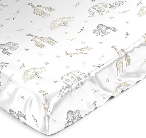 Sweet Jojo Designs Jungle Safari Animals Boy Girl Gender Neutral Baby Satin