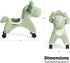 Radio Flyer Dash The Rolling Dinosaur - Ride On Toy for Toddlers Ages 1-3, Green Dinosaur Toy for Kids