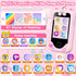 Kids Smart Phone for Girls, 2.8" Touchscreen Learning Toy with Dual Camera, Music Player, 8G SD Card (Pink)