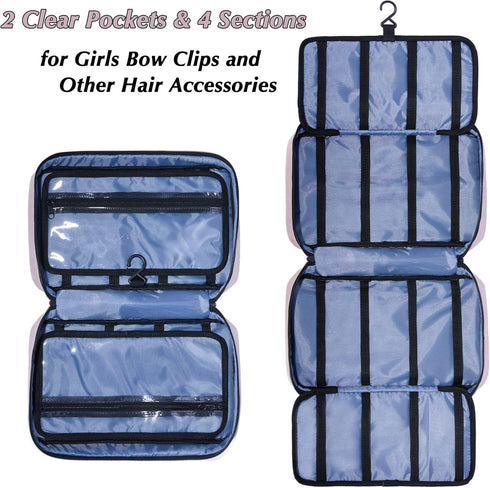Hair Accessories Organizer for Girls, Hair Accessories Storage Bag, Hair Bow Storage Organaizer for Girls
