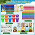 60 Cinrobiye Pcs Easter Party Favors for Christian,Christian Coloring Books with Stacking Crayons Bulk Religious Easter