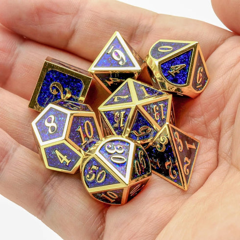 Large Dice Resin Molds DND Silicone Molds - Set of 7 Epoxy Resin Molds for DIY Dice Making in Tabletop Role Playing
