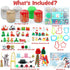 6 18oz Accessories(280+pcs), SIMPLIPLAY Christmas Sensory Dough Kit with PCS Glitter Doughs & DIY Christmas Crafts