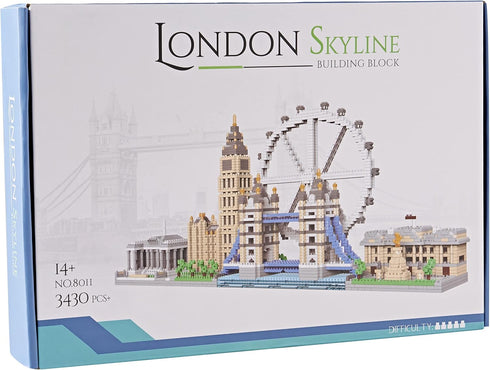 Architecture Micro Building Blocks Set, Skyline Series, London Skylines, 3430 Pieces, Mini Bricks