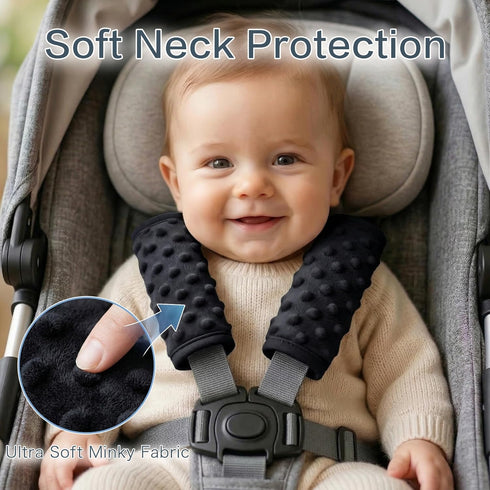 Pro Goleem Car Seat Strap Covers for Babies Soft Car Seat Strap Shoulder Pads for All Car Seats, Stroller, Pushcar