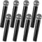 Zubebe 8 Pack Fake Microphone Prop, Halloween Plastic Pretend Microphone for Speech Practice, Plastic Microphone Stage