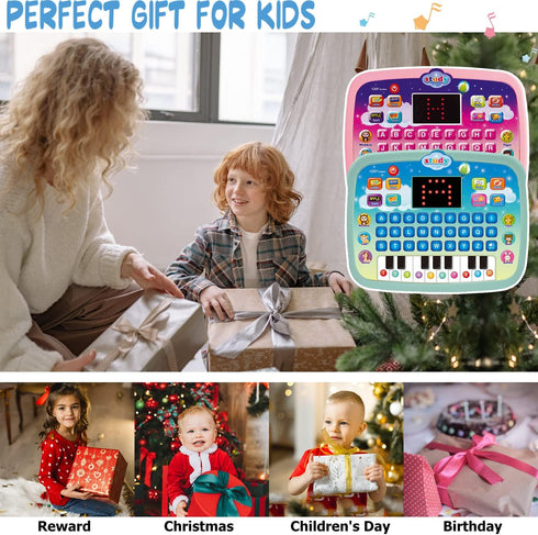 Kids Tablet Toddler Learning Pad - LED Screen for Alphabet, Numbers, Music, and Math for Boys & Girls