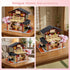 8+ 763 Toy Building Block, Japanese Sushi Shop Model Kit, Compatible with Regular Size Brick, Creative Construction