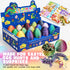15PCS 3D Egg,3D Set Set 5-7 4-6 8-12 Printed Dragon Dragon Eggs with Display Stand,Mini Dragons Eggs Fidget Toy,Easter
