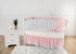 American Baby Company 100% Natural Cotton Fitted Crib Sheet - 52" x 28", Pink Stars and Moons