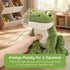 6.2 Inch Tiny Heart Cute Green Frog Plush Toy, Realistic Small Frog Kawaii Lifelike Super Soft Plush Stuffed Animal