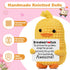 Inspirational Crochet Animals Stress Anxiety Relief Toys, Positive Affirmation Companion Crochet Duck, Handmade Mental