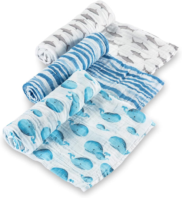 LollyBanks Swaddle Blanket | 100% Muslin Cotton | Newborn and Baby Nursery