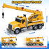 3 4 5 6 7 8 15" Bstoyder Kids Toys for Years Old Boys, Crane Truck Toy with Lights, Sounds, Toddler Friction Powered
