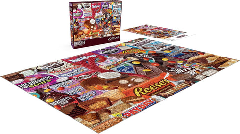Buffalo Games - Hershey Deluxe Collage, 2000 Piece Jigsaw Puzzle for Adults, Perfect for Game Nights