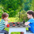 Yarlung Giant Checkers Set, 3 in 1 Jumbo Tic Tac Toe Game with Reversible Rug for Family Camping Lawn Games