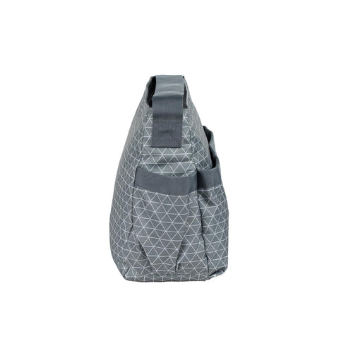 Lassig Stylish Tiles Grey Marv Shoulder Diaper Bag by