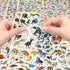 BEESTECH 24 Sheets Dinosaur Stickers for Kids, 450+ Teacher Reward Stickers, Potty Chart Training, Party Favor Supplies
