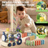 80 Set, 3 3 4 5 6+ Domino Train Toy, PCS Kids Games Automatic Dominos STEM Montessori Toys for Year Old, Colorful