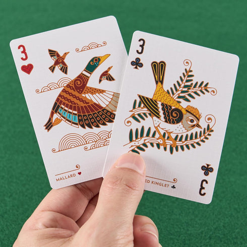 54 Underdog Games Bird in The Hand Themed Playing Cards | Pieces of Stunning Custom Art | Unique Bird on Every Card