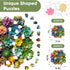200 11.2'' 11' Mys Aurora Succulent Wooden Puzzles for Adults, Piece Unique Shaped Wood Jigsaw Puzzles for Adults