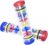 2 Pack 8 Inch Rain Sticks for Kids, Sensory Toys for Toddlers 1-3, Rainmaker Wobble Toys for Babies