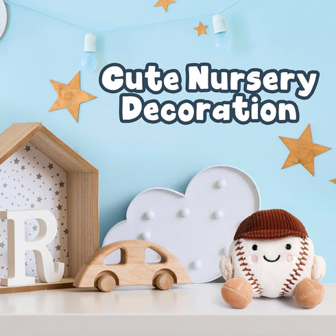Plush Baseball Stuffed Animal Toy for Babies - Safe and Cuddly