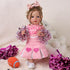 BABESIDE 4 Pcs Reborn Baby Doll Clothes Set for 17-22 Inch Dolls with Heart Pattern Accessories