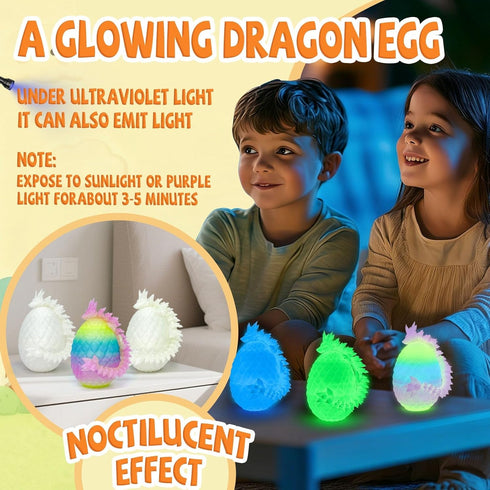 Navoxa 32pcs 3D 3D (32pcs) Printed Dragon Eggs, Dragon Eggs with Dragon Inside,Prefilled Easter Dragon Egg