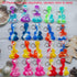 20 Packs Rainbow Bulk Music Mini Pop Guitar Bubble Fidget Keychain Gift for Holiday Kids Boys Girls Beach Party Favors