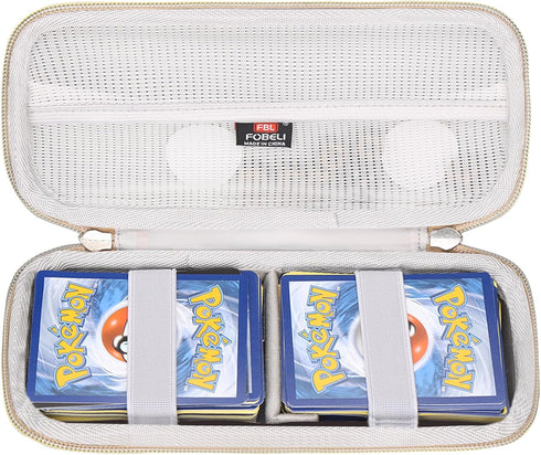 Cards Holder Case for Pokemon TCG Cards, Holds Up to 200 Cards for Five Crowns, UNO, Phase 10 Playing Game Cards