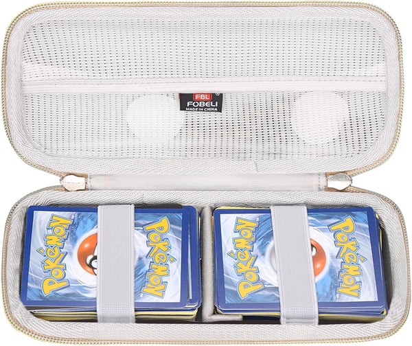 Cards Holder Case for Pokemon TCG Cards, Holds Up to 200 Cards for Five Crowns, UNO, Phase 10 Playing Game Cards
