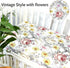 Set Floral Crib Sheet & Nursing Pillow Cover for Baby Girls - Soft Jersey Cotton
