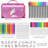 Set 48 4-6-8, Set 4 5 6 7 8 9 beefunni Unicorn Washable Markers pcs with Glitte Pencil Case, Art Supplies for Kids Ages