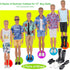 89Pcs Doll Clothes and Accessories for 12 Inch Boy Doll and 11.5 Inch Girl Doll, Seaside Wear Clothes and Shoes