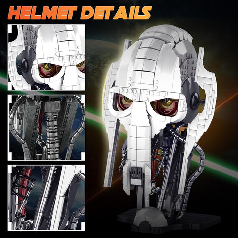 General Helmet Building Set, Classic Building Blocks Model for Home Ornament Decorations