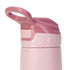 10 Oz 18+ Nuby Thirsty Kids No Spill Flip-It Reflex Stainless Steel Travel Cup or Water Bottle - - Months - Pink - Back