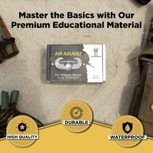 Army Flashcards - Air Assault School Study Flashcards, 100 Important Topics from AASLT School Handbook
