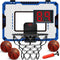 Indoor Basketball Hoop for Kids Age 5-10 - Over The Door Mini Hoop with Electronic Scoreboard & 3 Balls
