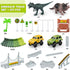 Dinosaur Tracks, 271 PCS Create A Dinosaur World Road Race for Kids Boys Toys Flexible Train Tracks Set with 2 Cool Race Cars and 2 Dinosaur Toys for Age 3 4 5 6 7 8 Year & Up Old Boy Girls Best Gift