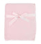 American Baby Company Fleece Blanket with Silk-Like Satin Trim, Soft & Cozy, Pink, 30" x 30"
