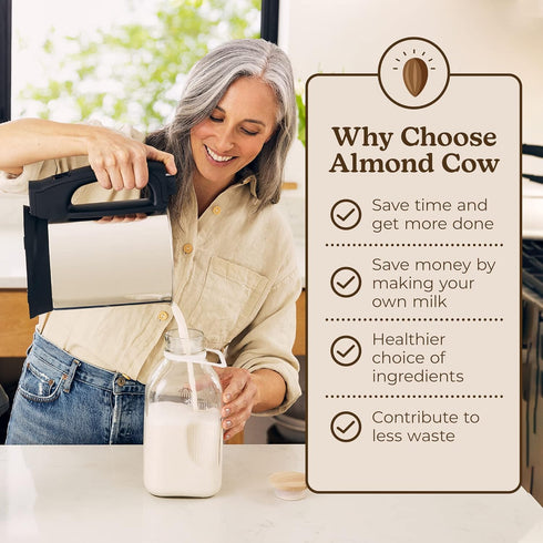 13-Inch Almond Cow - Milk Jug Brushes for Cleaning, Premium Cleaner With Angled Design for Bottles, Multipurpose