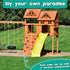 CMOOD Rock Climbing Holds Kit, Indoor Outdoor Playground Wall Climbing Set with 25 Handles, Knotted Rope, and Mounting