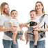 2-in-1 Baby Carrier with Hip Seat | 6 Adjustable Carrying Positions |