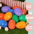 JOYIN 30 Pcs Bright Iridescent Printed Plastic Easter Eggs 3.15" Tall for Hunt, Basket Stuffers, Classroom Prizes